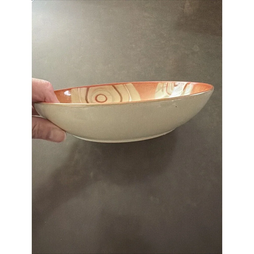 Denby Stoneware Pasta Bowl Fire Chili Made in England - One single bowl